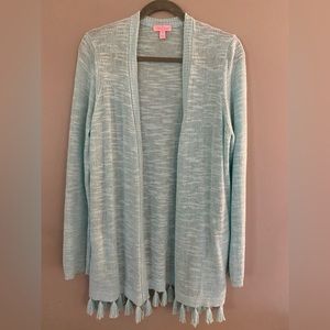 Lilly Pulitzer Edita Tassel Cardigan- Size XL